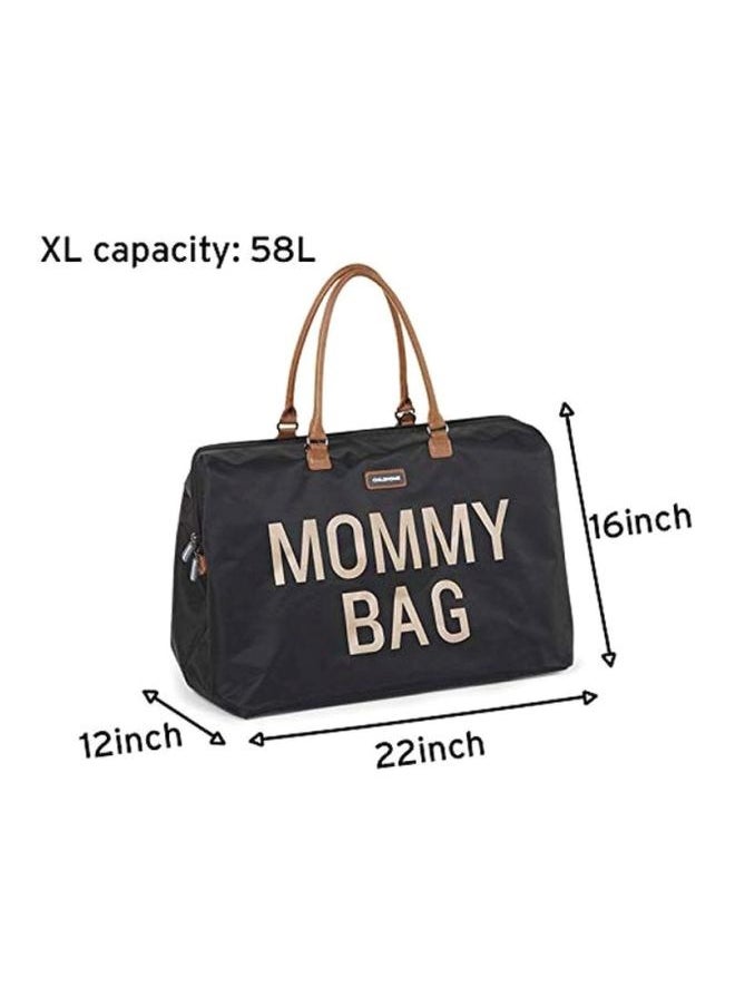 Big Mommy Printed Bag - Black