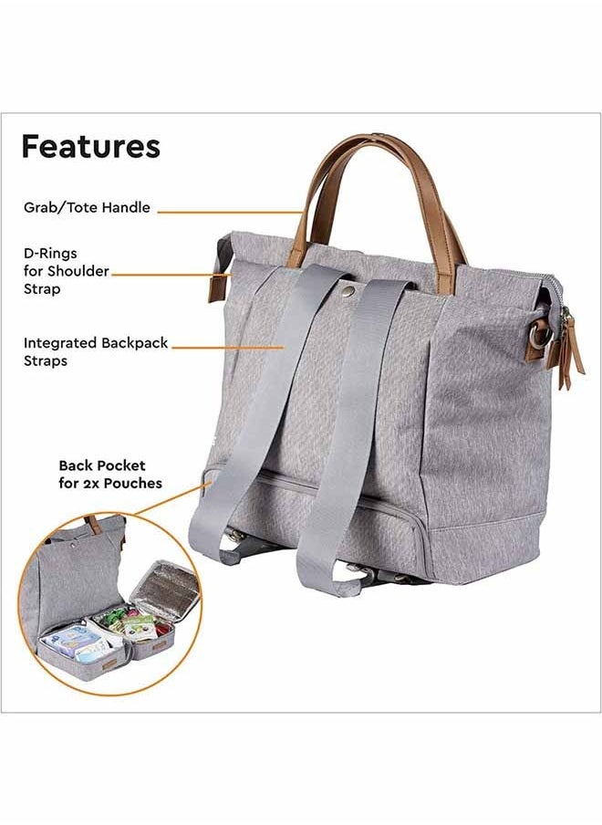 Erin Tote Changing Bag - Grey