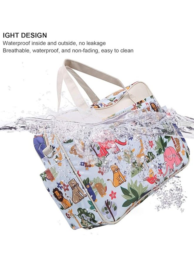 Multifunctional Animal Print Travel Nappy Bag With High-Quality Material
