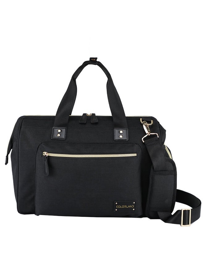 Zera Mom Dad Diaper Bag - Black