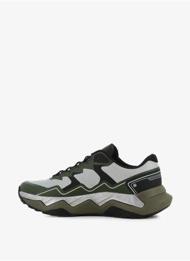 Men's Colourblock Sneakers with Lace-Up Closure