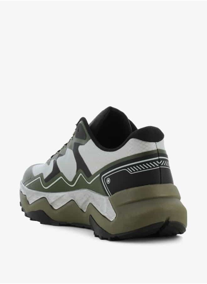 Men's Colourblock Sneakers with Lace-Up Closure