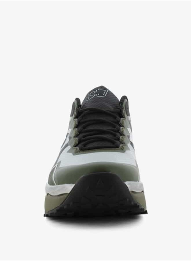 Men's Colourblock Sneakers with Lace-Up Closure