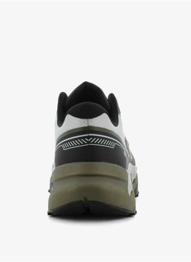 Men's Colourblock Sneakers with Lace-Up Closure