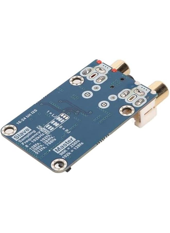 I2S ADC Audio Card Module, Lossless Digital Audio Decoder Module, Master Slave Mode Development Board, Support 24bit 192k, 24bit 96k Master Mode