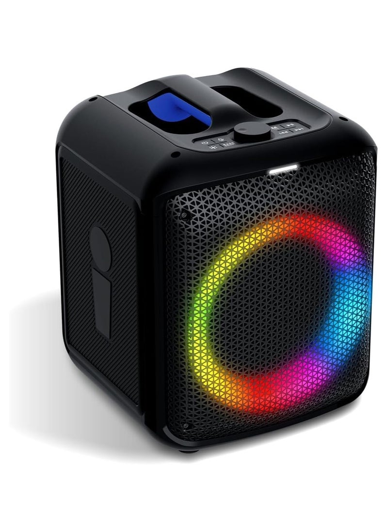 Portable Bluetooth Boombox – 100W & 200W Models, LED Party Lights, TWS Pairing, Wireless Mic, Rechargeable Battery, USB, Aux, 10-Hour Playtime