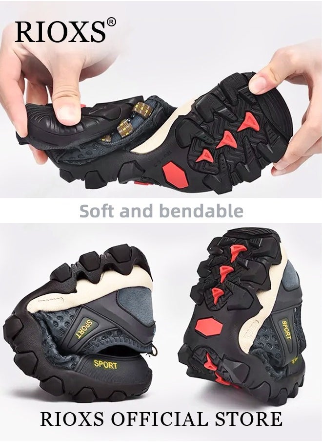 Men's Athletic Casual Hiking Shoes Lightweight Outdoor Running Shoes for Men Mesh Breathable Fashion Sneakers