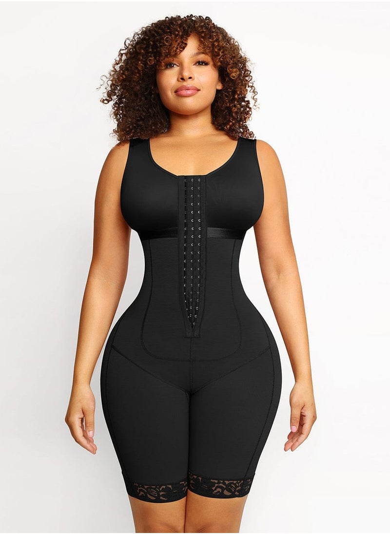 Extreme Tummy Control Shapewear Bodysuit for Women - Full Body Slimmer with Butt Lifter, Thigh & Tummy Compression, Underbust Support, Seamless Sculpting for Silhouette Smoothing (Black)