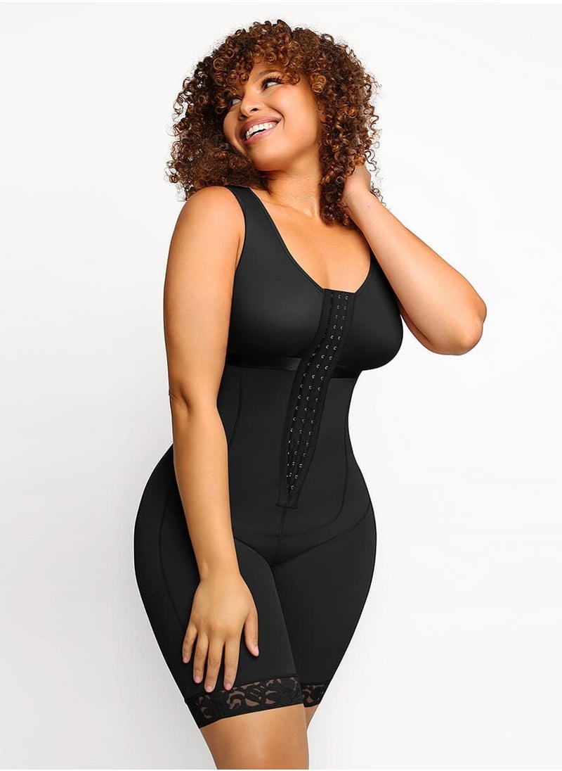 Extreme Tummy Control Shapewear Bodysuit for Women - Full Body Slimmer with Butt Lifter, Thigh & Tummy Compression, Underbust Support, Seamless Sculpting for Silhouette Smoothing (Black)