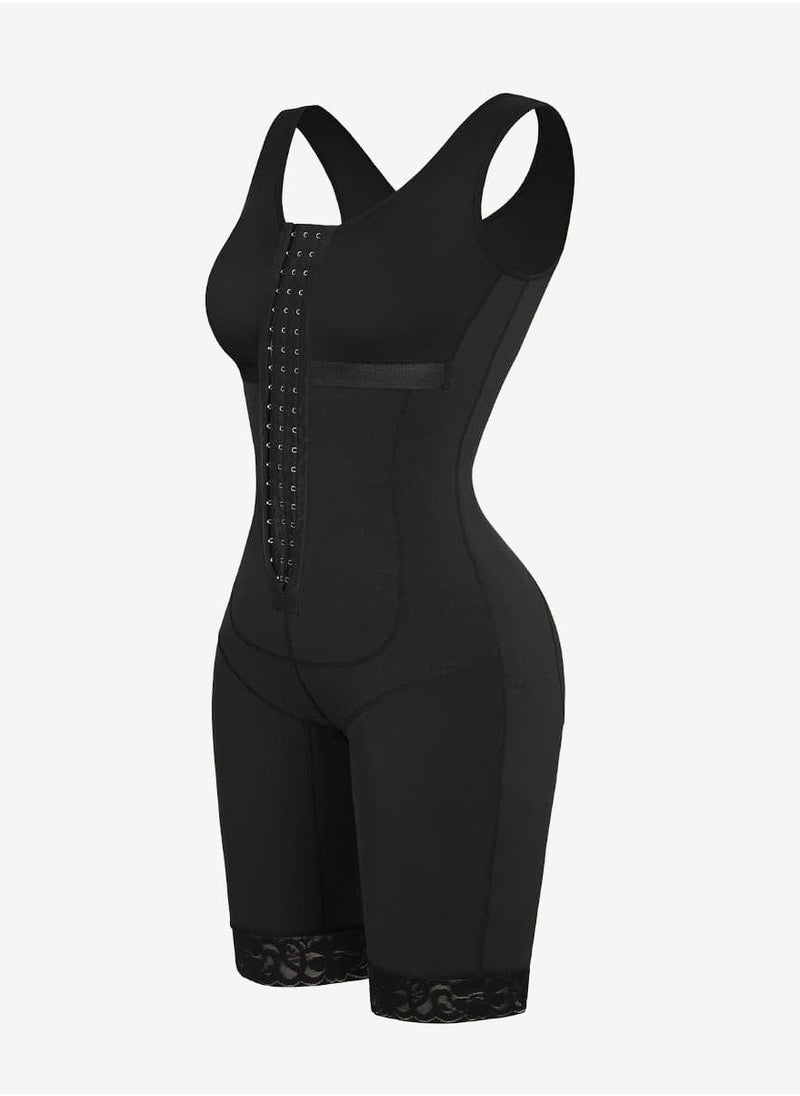 Extreme Tummy Control Shapewear Bodysuit for Women - Full Body Slimmer with Butt Lifter, Thigh & Tummy Compression, Underbust Support, Seamless Sculpting for Silhouette Smoothing (Black)