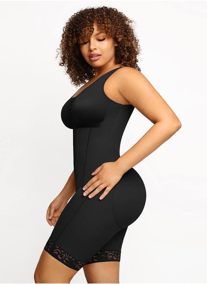 Extreme Tummy Control Shapewear Bodysuit for Women - Full Body Slimmer with Butt Lifter, Thigh & Tummy Compression, Underbust Support, Seamless Sculpting for Silhouette Smoothing (Black)