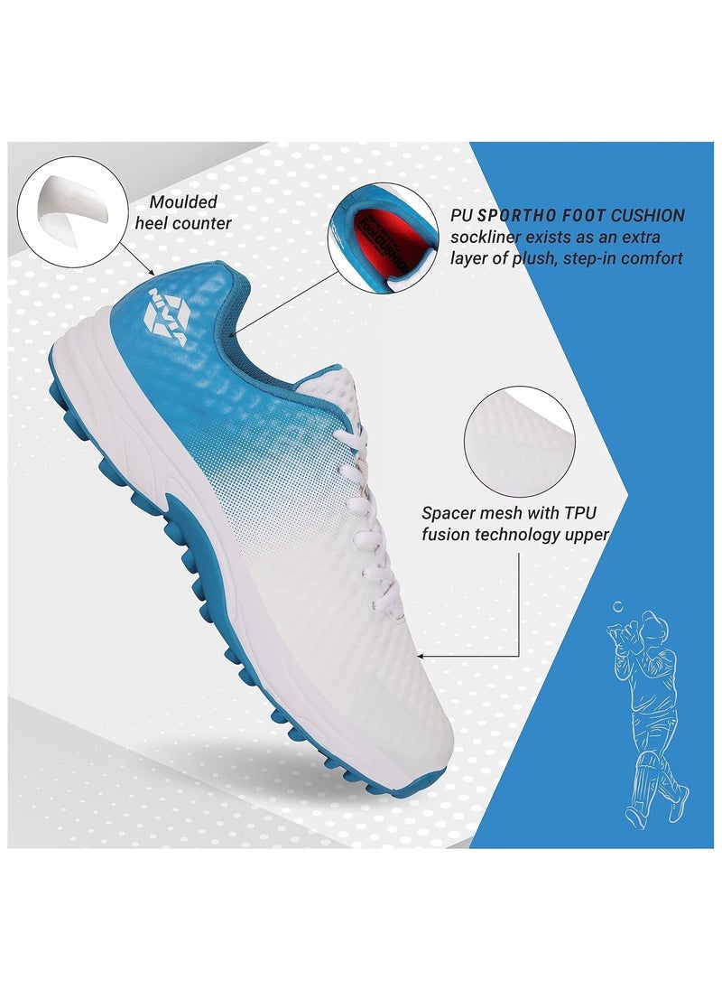 Crick 1000 Cricket Shoes | For Men and Boys | Rubber Outsole | Lightweight & Highly Durable | Comfortable Cricket Footwear