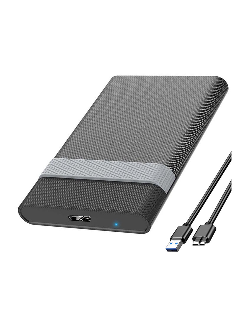 SYOSI, 2.5 Inch External Hard Drive Enclosure, USB 3.0 to SATA 7-9.5mm HDD SSD, External Hard Drive Disk Case, UASP Supported, Protable for Laptop