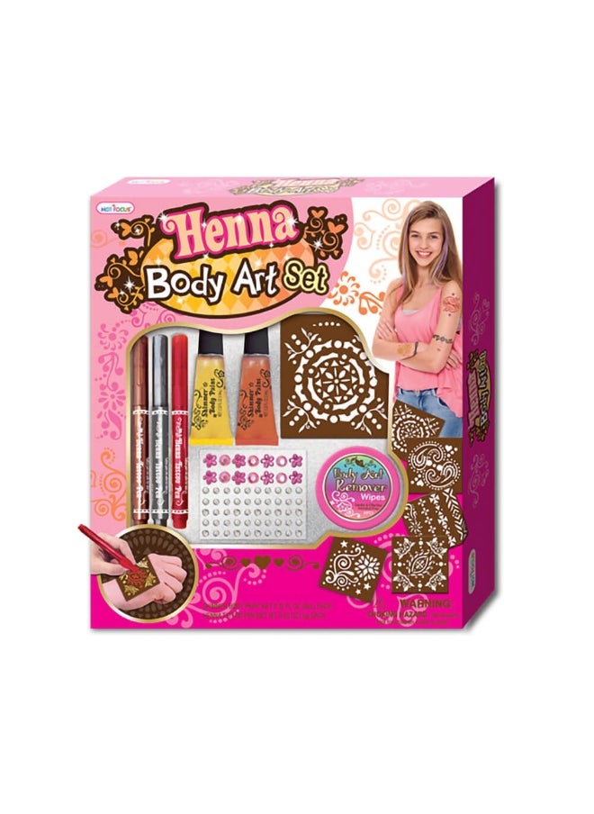 Hot Focus Henna Body Art Set (44 Pieces)