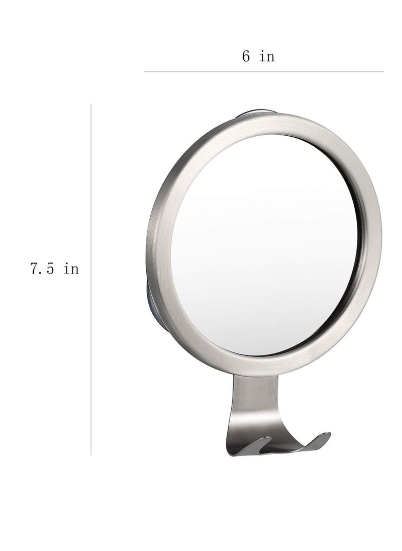 Shower Mirror Fogless for Shaving with Razor Holder, Powerful Lock Suction