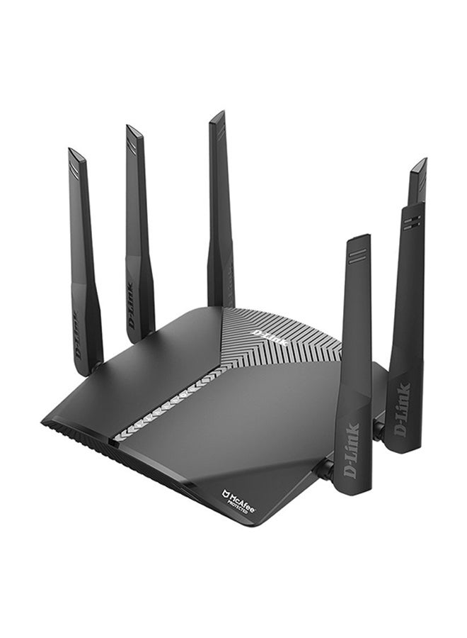 Dir-3060 Exo Ac3000 Smart Mesh Wi-Fi Router Black