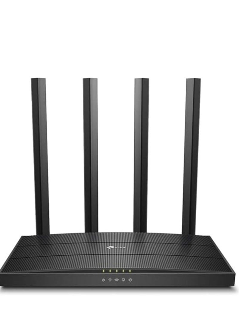 TP-Link AC1200 Archer A6 Smart WiFi, 5GHz Gigabit Dual Band MU-MIMO Wireless Internet Router, Long Range Coverage by 4 Antenna Black