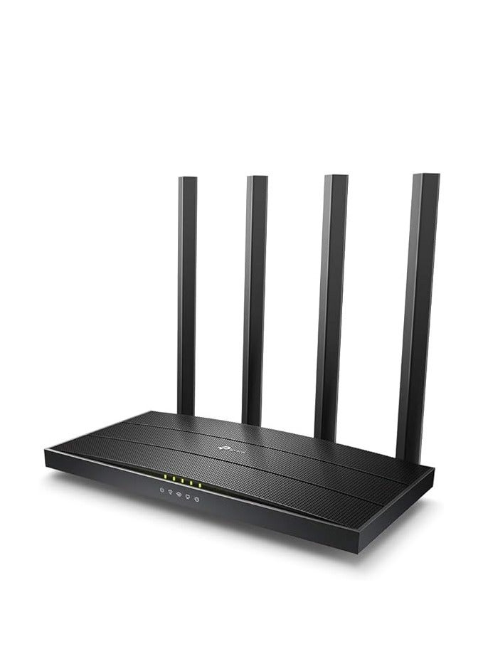 TP-Link AC1200 Archer A6 Smart WiFi, 5GHz Gigabit Dual Band MU-MIMO Wireless Internet Router, Long Range Coverage by 4 Antenna Black