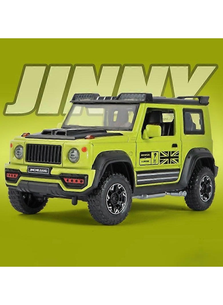 1:24 Scale Jimny SUV Alloy Model Car Diecast Metal Off-Road Cars Car Model Sound And Light Gifts