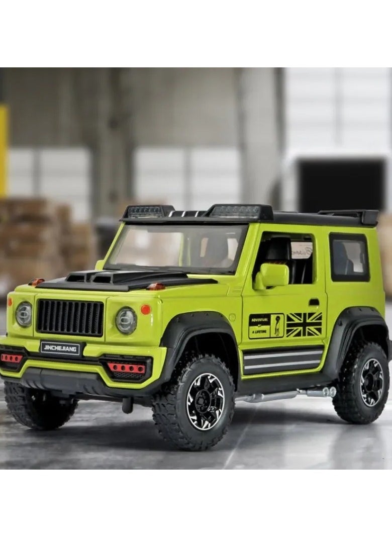 1:24 Scale Jimny SUV Alloy Model Car Diecast Metal Off-Road Cars Car Model Sound And Light Gifts