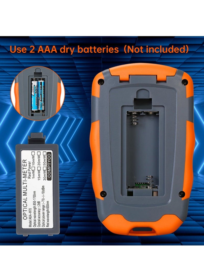 Portable Fiber Optic Tester with Power Meter and Visual Fault Locator, Universal Interface FC/SC/ST, Includes 10mW VFL and FC to LC Adapter