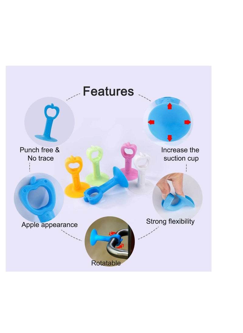 Silicone Door Stopper Anti Collision Doorknob Stopper Punch-Free Mute Door Suction Handle Knob Protector Silicone Bumper Crash Pads for Protecting The Wall 10 Pieces