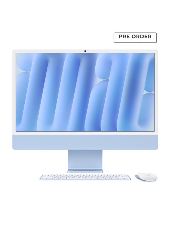 24-inch iMac with Retina 4.5K Display, M4 Chip 10-Core CPU 10-Core GPU Processor/16GB RAM/512GB SSD/macOS English Blue