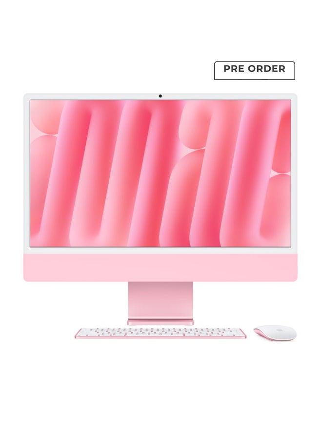 24-inch iMac with Retina 4.5K Display, M4 Chip 10-Core CPU 10-Core GPU Processor/24GB RAM/512GB SSD/macOS English Pink