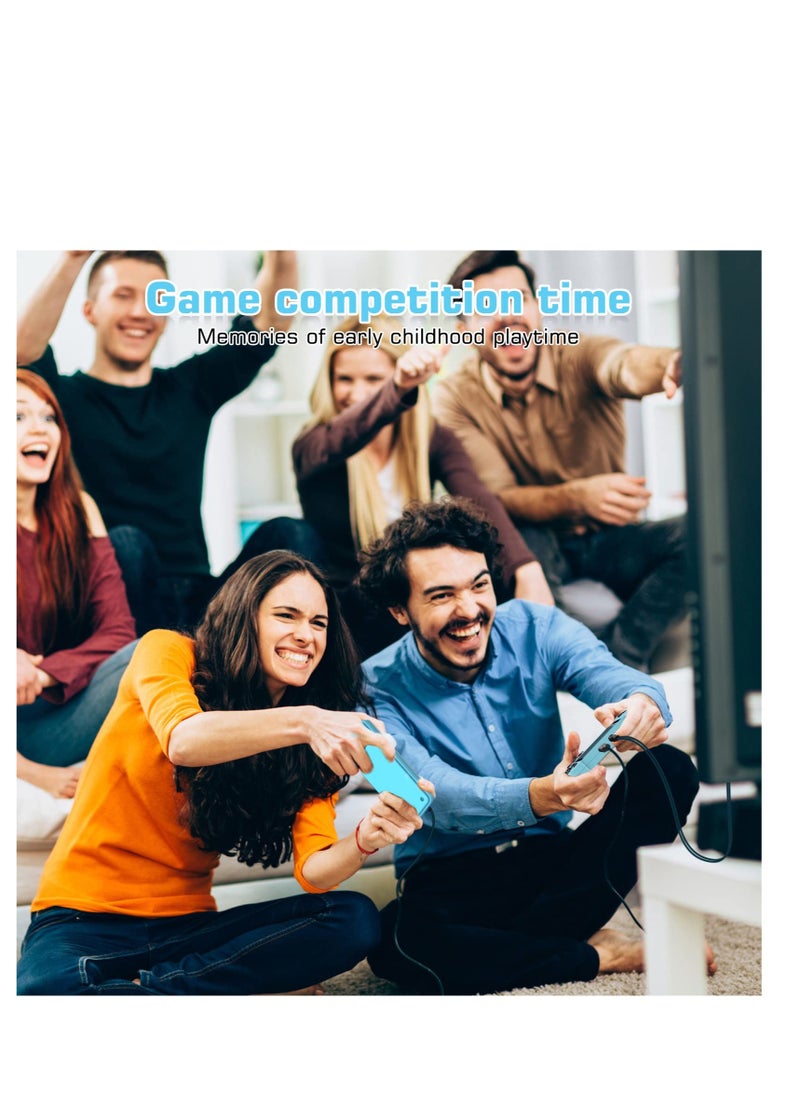 Handheld Game Console, Mini Retro Game Console, 800 Classic Games 3.5-Inch IPS Screen, with 1200mAh Rechargeable Battery, Supports 2 Players Connected TV, Portable Game Console for Adults Kids