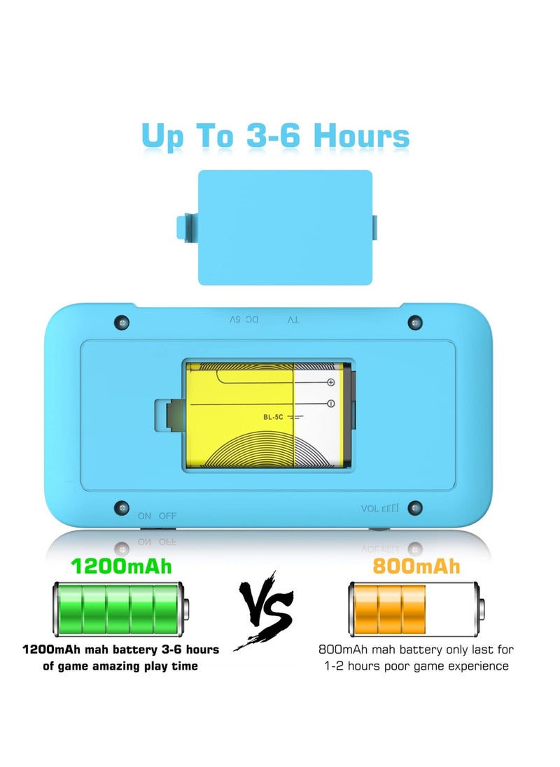 Handheld Game Console, Mini Retro Game Console, 800 Classic Games 3.5-Inch IPS Screen, with 1200mAh Rechargeable Battery, Supports 2 Players Connected TV, Portable Game Console for Adults Kids