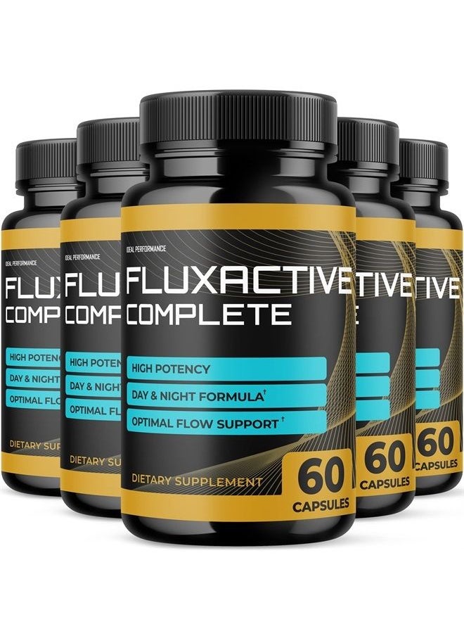(5 Pack) Fluxactive Complete Package Fluxactive Complete for Prostate Health Fluxactive Pills Flux Active Complete (300 Capsules)