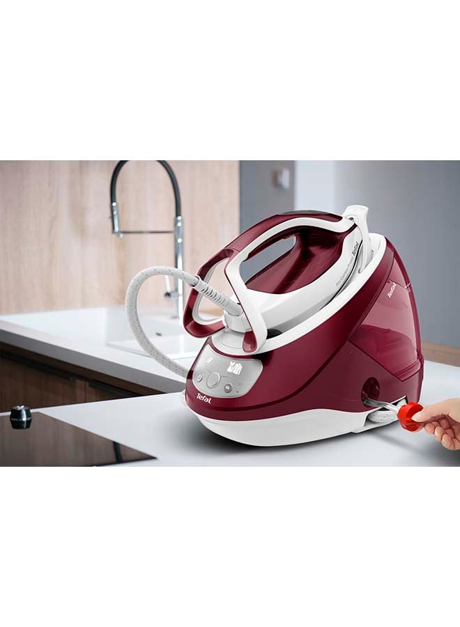 TEFAL Steam Station | Pro Express Protect High-Pressure 7.5 Bar Steam Generator Iron | With Calc Collector And Protect System | GV9220G0 1.8 L 2600 W GV9220G0 Red