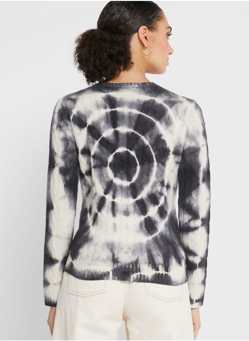 Printed Knitted Sweater