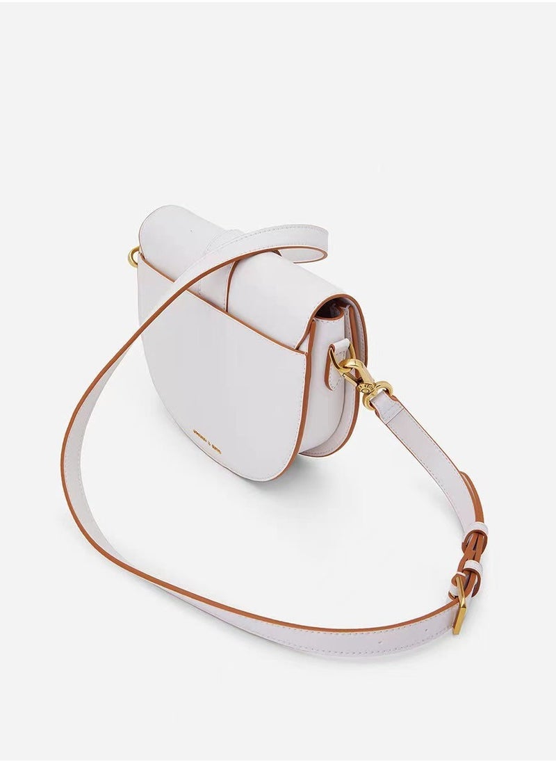 Charles & Keith Gabine Horseshoe Buckle Saddle Bag Shoulder Bag