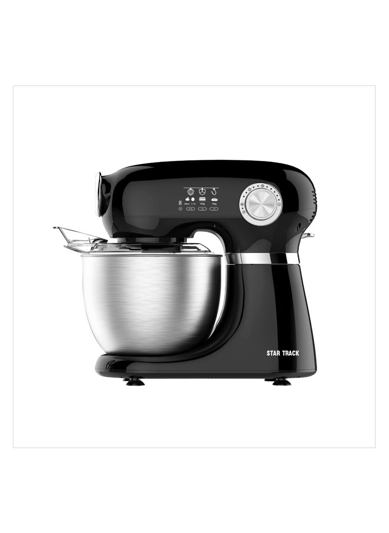 STAR TRACK Kitchen Machine ST-BID-KM1000, 1000W, 5.0L Stainless Steel Bowl, Dough Hook, Beater & Whisk, Premium Quality