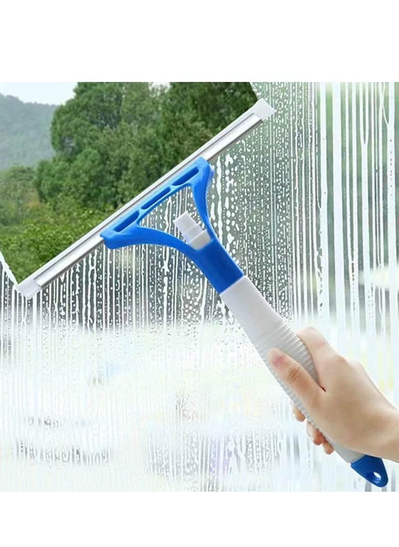 Shower Squeegee, Window Cleaning Tool, Glass Scraper, Cleaning agent sprayer, Scraper For Glass, Cleaning Tool, For Home Cleaning, Glass Door, Tile Wall, Car, (Green Blue Purple Pink Random Color)