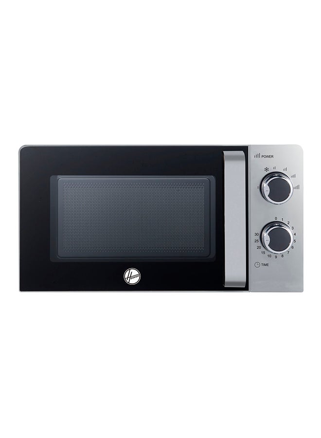 Manual Control Microwave Oven, Simple Control Dial, Full Glass Door With Handle 20 L 700 W HMW-M20-S Silver