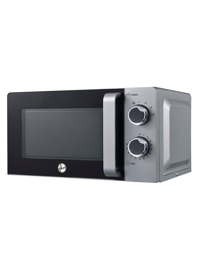 Manual Control Microwave Oven, Simple Control Dial, Full Glass Door With Handle 20 L 700 W HMW-M20-S Silver