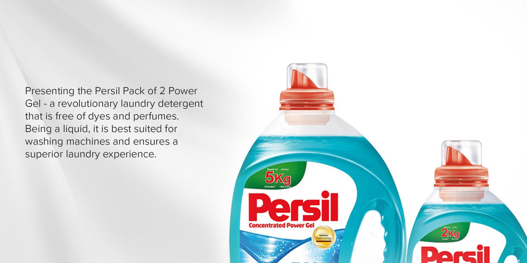 Power Gel Liquid Detergent Offer 3+1Liters