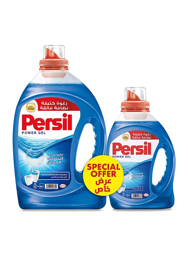 Power Gel Liquid Detergent Offer 3+1Liters