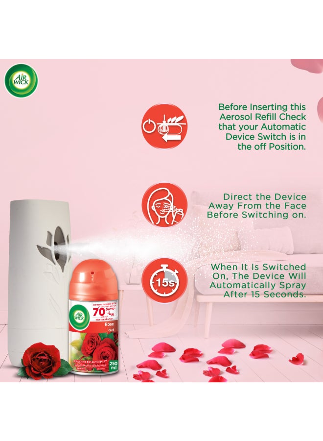 Freshmatic Autospray Refill Rose Fragrance Pack Of 2 250ml