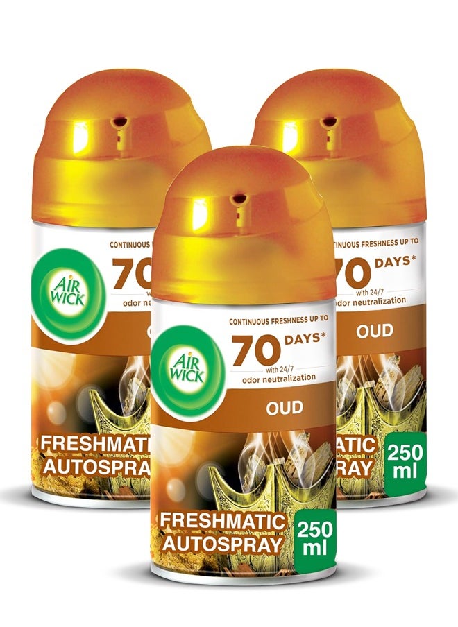 Freshmatic Refill Oud 3 x 250ml