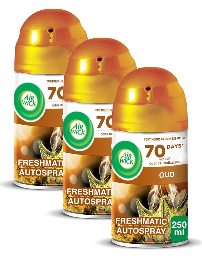 Freshmatic Refill Oud 3 x 250ml