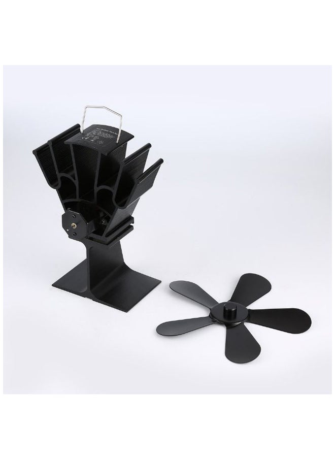 5 Blade Thermal Power Stove Fan YY6696101 Black