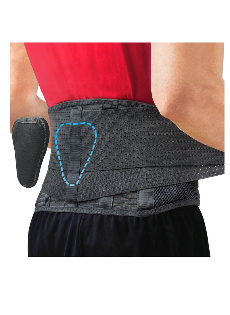 Back Brace for Lower Back Pain, Immediate Relief from Sciatica, Herniated Disc, Scoliosis, Breathable Design With Lumbar Support Pad, Back Support Brace for Home, Lifting, Work, XL