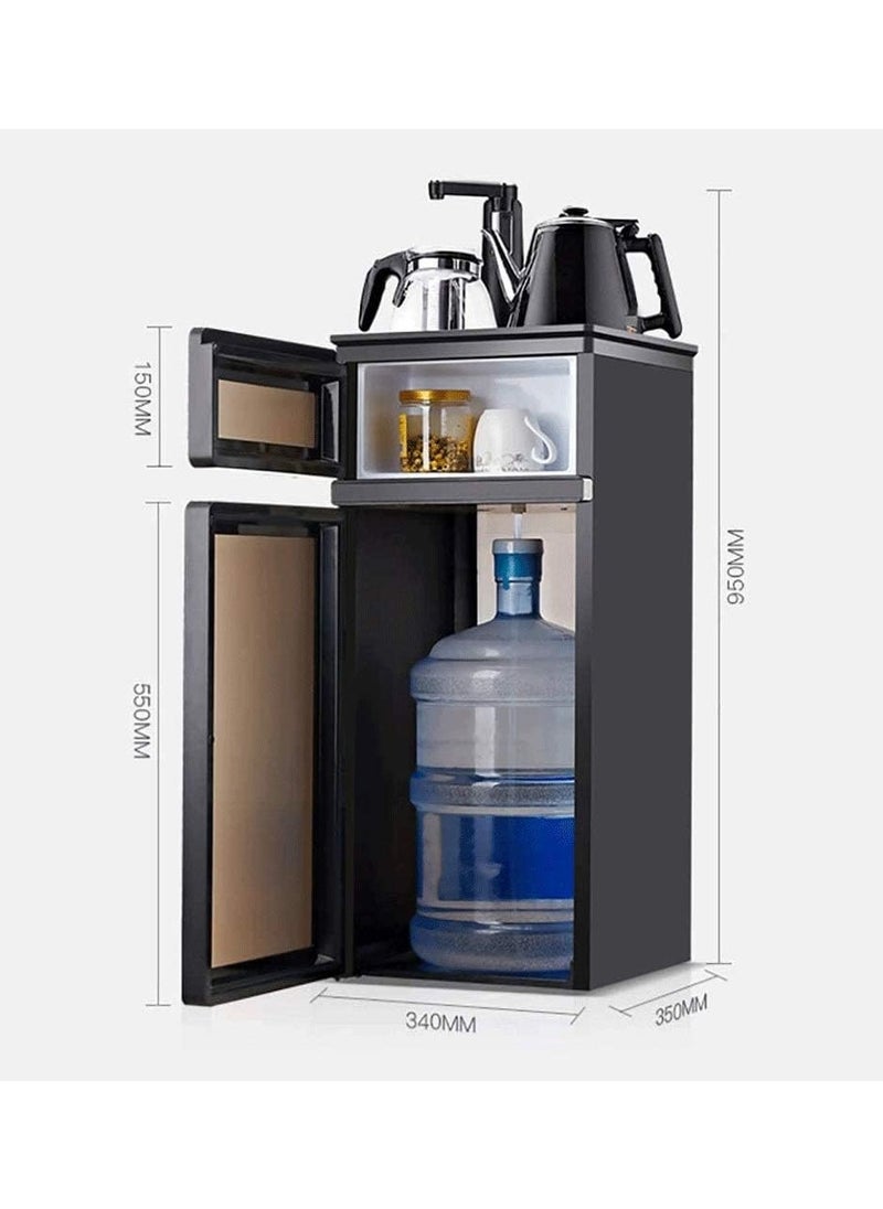 Gold Freestanding Bottom Load Hot and Cold Water Dispenser – Electronic Cooling, Tea & Coffee Bar Machine for Home Use, Bottled Water Cooler with LED Indicator, Quick Heating & Cooling