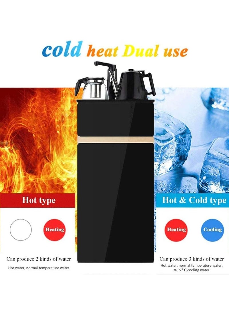 Water Dispenser for Home and Office - Vertical Hot & Cold Automatic Water Machine, Double Door, Intelligent Energy-Saving Anti-Scalding, Ideal for Tea & Coffee, 3-in-1 Hot, Cold & Room Temperature