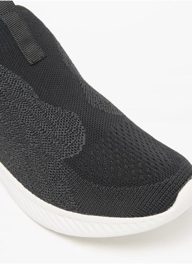 Women Mesh Textured Slip-On Low Ankle Sneakers