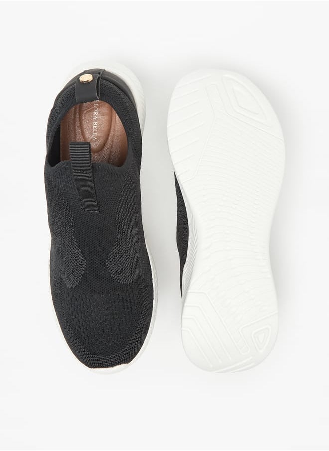 Women Mesh Textured Slip-On Low Ankle Sneakers
