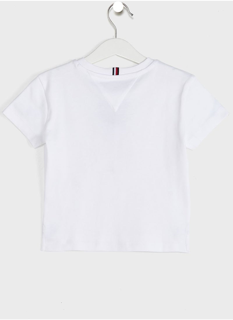 Kids Embroidered Flag T-Shirt